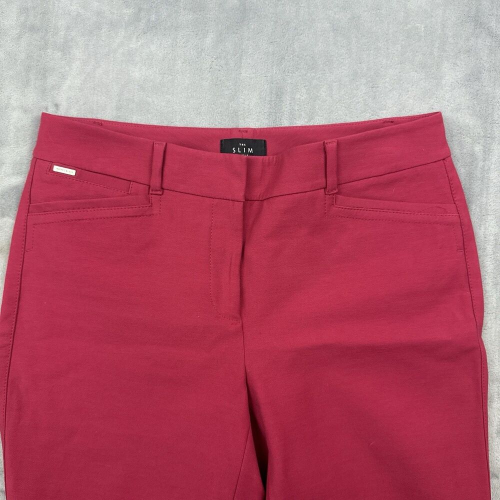 WHBM White House Black Market The Slim Ankle Pants Size 4 Pink Trousers Work - Picture 3 of 13